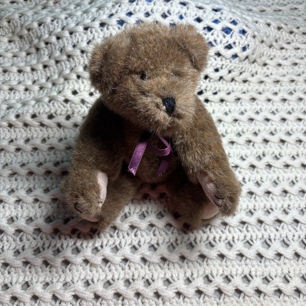 VINTAGE Boyd's Bear J.B. Bean Series 1990-95 #1364 Jointed Plush Brown Bear Cute